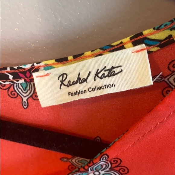 Rachel Kate pink design sleeveless top L - Picture 2 of 9